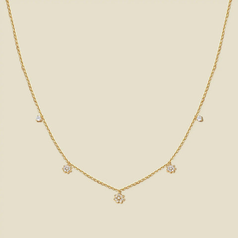 Flora Luxe Floating Necklace