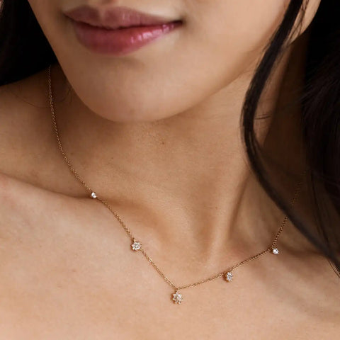 Flora Luxe Floating Necklace
