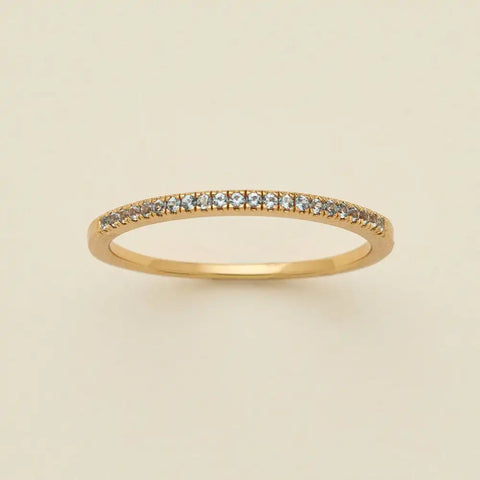 March Birthstone Stacking Ring