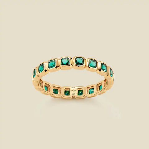 May Birthstone Eternity Ring