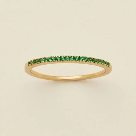 May Birthstone Stacking Ring