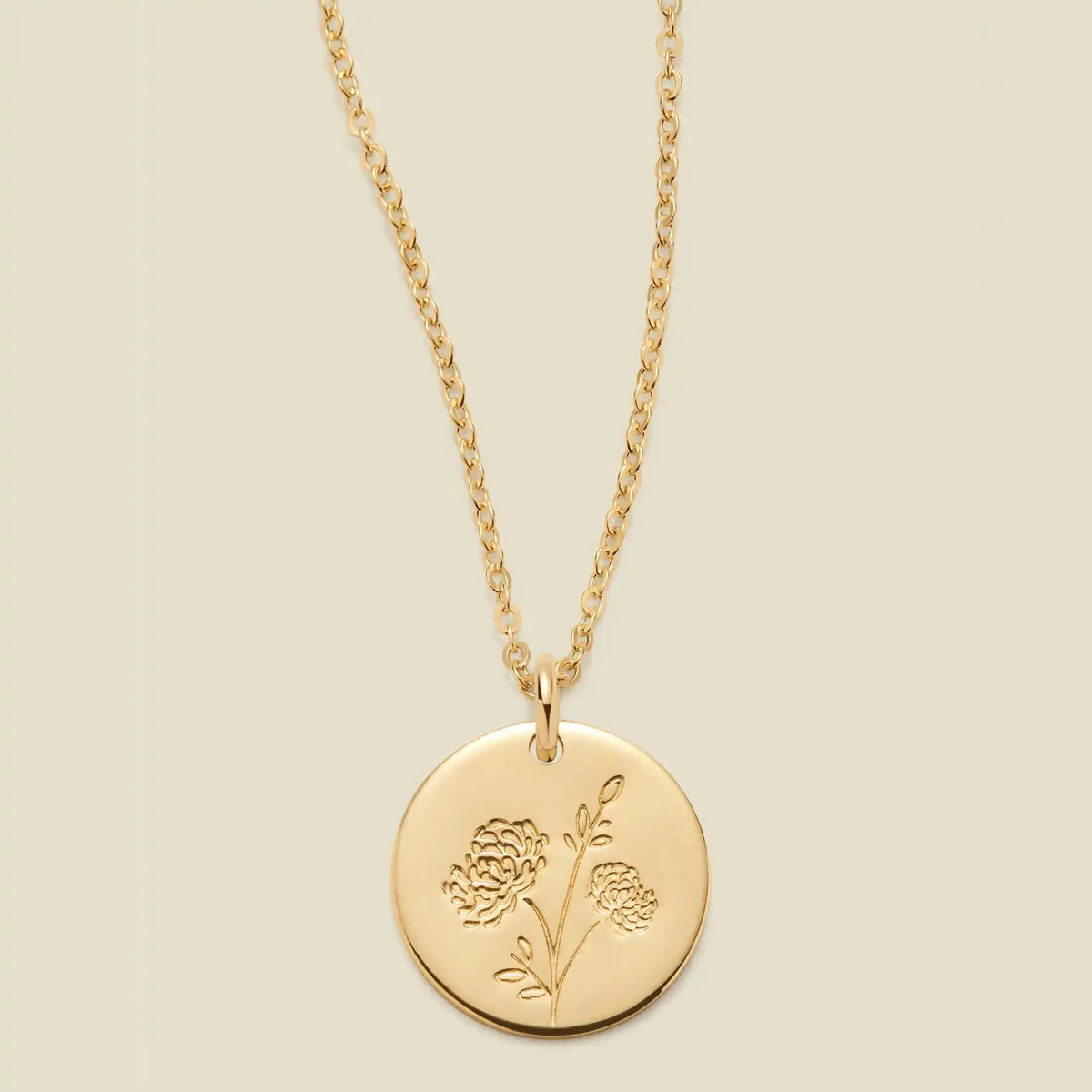 November Birth Flower Necklace