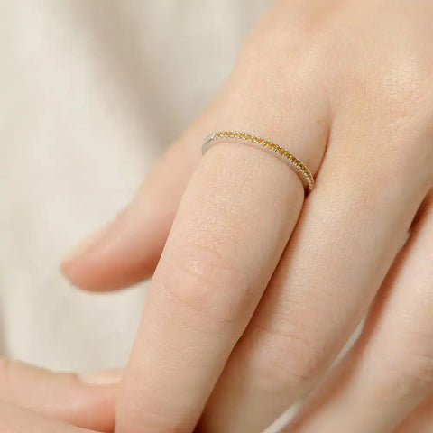 May Birthstone Stacking Ring