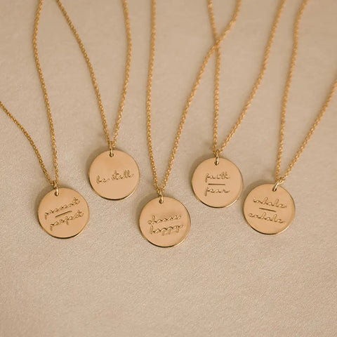 Pause Collection Disc Necklace