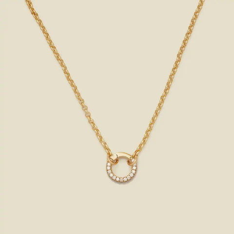 Pearl Strand Charm Necklace | Final Sale