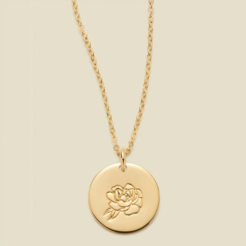 September Birth Flower Necklace