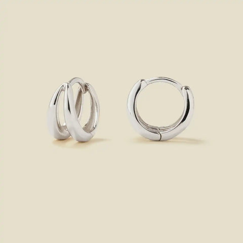 Split Huggie Hoop Earrings | Final Sale
