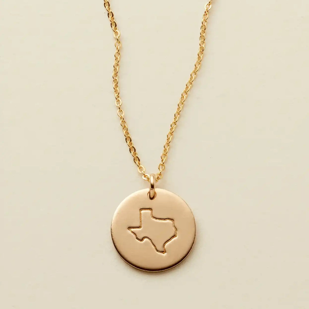 State Disc Necklace