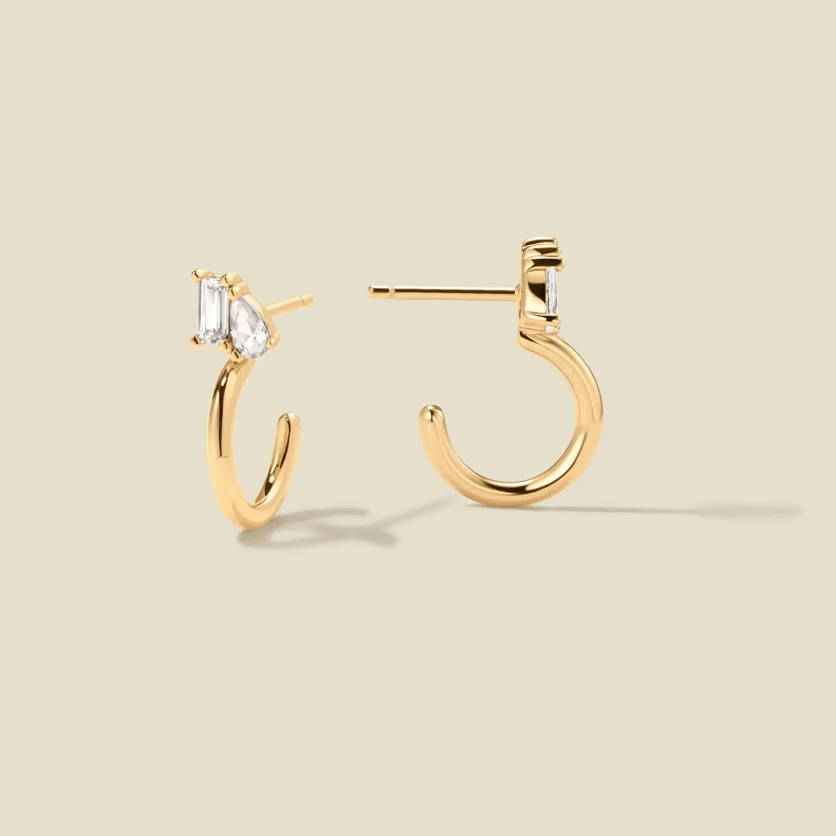 Toi et Moi Hoop Earrings